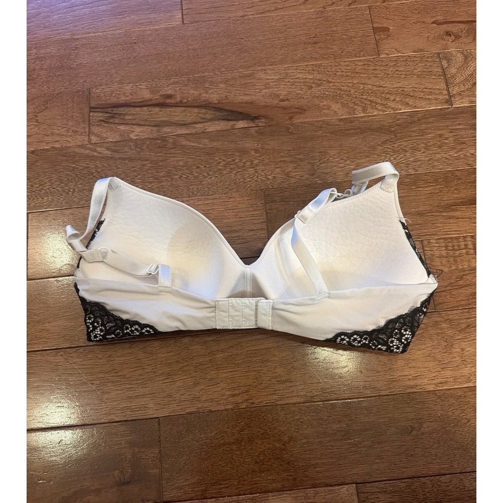 Women's White Lace Trim Push-Up Bra Auden The Bliss Wireless 36C - Picture 2 of 3